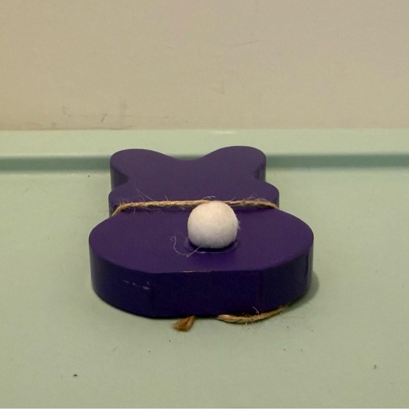 Colorful Wooden Bunny Decor Set- Set of 6- NEW - Picture 7 of 7